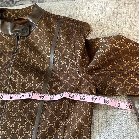 SANDRO CROPPED JACKET & PANTS LEATHER TRIM MADE IN FRANCE FRENCH LUXURY SZ 4 - Picture 14 of 16